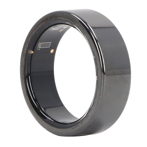 Smart Health Ring, Schrittzähler Schlaf Fitness Tracking Ring IP68 Wasserdicht Stilvolle APP-Ansicht Hautfreundlich mit Ladekabelbasis für IOS für Männer (#10) von Generic