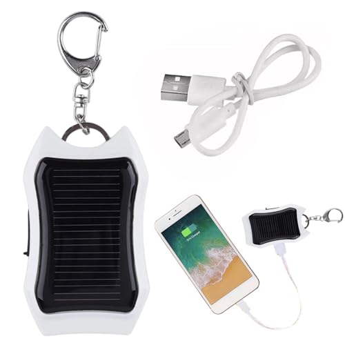 Solar-Schlüsselanhänger-Ladegerät – 1500 mAh, solarbetriebenes Telefon-Ladegerät, Solar-Taschenlampen-Ladegerät | Schnellladegerät, Notfall-Powerbank Solar-Schlüsselanhänger-Ladegerät – 1500 mAh, solarbetriebenes Telefon-Ladegerät, Solar-Taschenlampen-Ladegerät | Schnellladegerät, Notfall-Powerbank von Generic