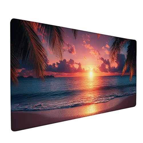 Sonnenuntergang Mauspad XXL 1600x800x3mm, Meer Mousepad Gaming, Schreibtischunterlage mit rutschfeste Gummibasis, Verbessert Präzision und Geschwindigkei Wasserdicht und Langlebig Desk Mat Q-6326 Sonnenuntergang Mauspad XXL 1600x800x3mm, Meer Mousepad Gaming, Schreibtischunterlage mit rutschfeste Gummibasis, Verbessert Präzision und Geschwindigkei Wasserdicht und Langlebig Desk Mat Q-6326 von Generic