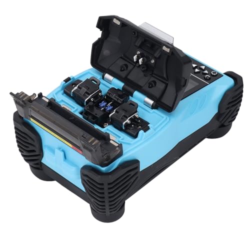 Splicer, Faser -Faser -Schweißmaschine Vollautomatisch Hohe Präzision 100 Bis 240 V für Kommunikationsfelder (EU-Stecker 100-240V) von Generic
