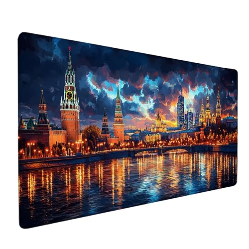 Stadt Gaming Mauspad XXL 1500x800x3mm, Schreibtischunterlage Sonnenuntergang Mousepad Groß mit Vernähten Kanten, Rutschfester Gummibasis Mauspad Gaming XXXL Desk Mat, Mouse Pad Groß für PC H-7145 Stadt Gaming Mauspad XXL 1500x800x3mm, Schreibtischunterlage Sonnenuntergang Mousepad Groß mit Vernähten Kanten, Rutschfester Gummibasis Mauspad Gaming XXXL Desk Mat, Mouse Pad Groß für PC H-7145 von Generic