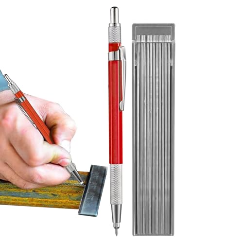 Stahlabschaltstift - Schweißmarker, 12 metallische Runde 2,0 -mm -Ingenieurstift | Integrierter Spitzer mit Nachfüllungen, Metallstils für Steinmalerei Keramikholz Leinwandglas Rock Stahlabschaltstift - Schweißmarker, 12 metallische Runde 2,0 -mm -Ingenieurstift | Integrierter Spitzer mit Nachfüllungen, Metallstils für Steinmalerei Keramikholz Leinwandglas Rock von Generic