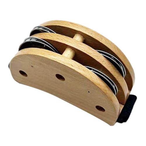 Stehendes Tambourine für Erwachsene | Holz-Tambourine für kleine Füße, stehendes Schlagzeug-Set mit elastischem Band, Musikinstrument, stehende Schlagzeugrührer für Rhythmus-Sounds Stehendes Tambourine für Erwachsene | Holz-Tambourine für kleine Füße, stehendes Schlagzeug-Set mit elastischem Band, Musikinstrument, stehende Schlagzeugrührer für Rhythmus-Sounds von Generic