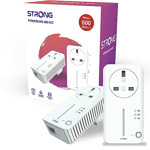 Strong Powerline 600 V2.0 Adapter Homeplug Passthrough Starter Kit – 2 Stück Strong Powerline 600 V2.0 Adapter Homeplug Passthrough Starter Kit – 2 Stück von Generic