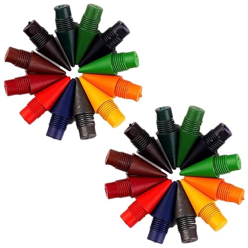Swify Zauberbleistift, 12 Stück Ewiger Bleistift mit 24 Austauschbaren Spitzen, Tintenloser Bleistift mit Radiergummi, Klares und Flüssiges Schreiben (24 replacement heads) von Generic