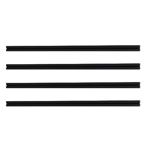 T Slot 4040 Aluminium -Extrusionsprofil, 4pcs 39,4in Europäische Standard -Linearschiene Ersatz für Langlebig (BLACK) von Generic