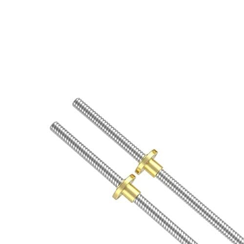 T8 Gewindeschraube 8mm trapezförmige Stange mit 1mm 2mm 4mm 8mm Steigung Länge von 100mm bis 800mm für CNC 3D-Drucker mit Messingmutter(Pitch 1mm Lead 1mm,150mm) von Generic