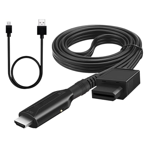TV-Anzeigeadapter-1080p hddmi-Konverter, Plug-and-Play-Konsolenanschluss | 1 -Meter -Videoadapter für Retro -Setup mit Projektorunterstützung, LCD -Monitor -Link für HDTV -Display, Smooth Game TV-Anzeigeadapter-1080p hddmi-Konverter, Plug-and-Play-Konsolenanschluss | 1 -Meter -Videoadapter für Retro -Setup mit Projektorunterstützung, LCD -Monitor -Link für HDTV -Display, Smooth Game von Generic