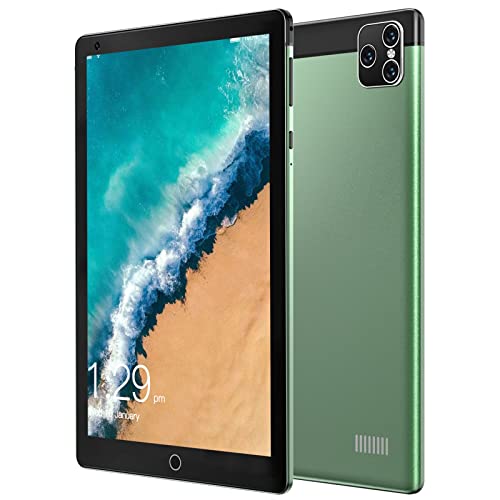 Tablet 8-Android 6 3G-Telefon-Tablets mit 16 GB Speicher Dual-SIM-Karte 5 MP Kamera WiFi Bluetooth GPS Quad-Core-HD-Touchscreen-Unterstützung 3G-Telefonanruf (Green, One Size) von Generic