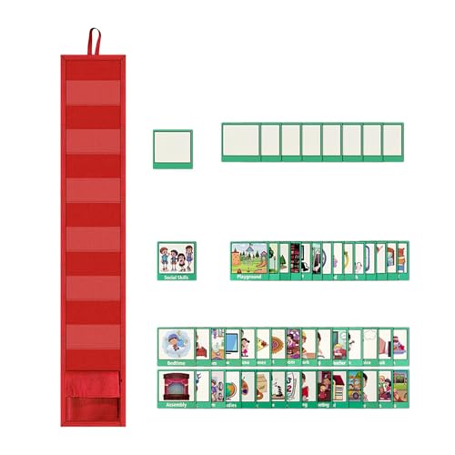 Täglicher Verhaltensplan - Routine -Diagramm vor dem Schlafengehen, Pocket Chart der Reiseroute | Visuelles Kalenderdiagramm für Kinder, visuelle Verhaltenswerkzeuge Wandplaner für Klassenzimmer Täglicher Verhaltensplan - Routine -Diagramm vor dem Schlafengehen, Pocket Chart der Reiseroute | Visuelles Kalenderdiagramm für Kinder, visuelle Verhaltenswerkzeuge Wandplaner für Klassenzimmer von Generic