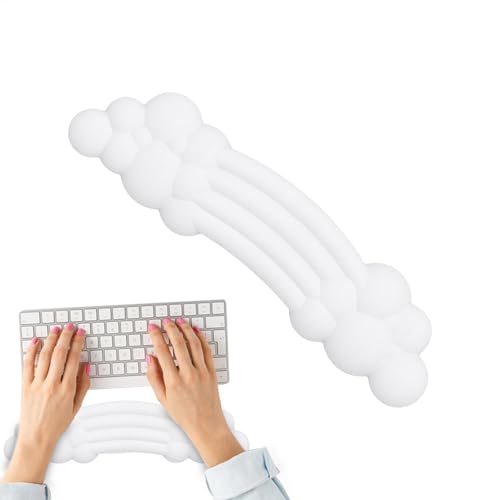 Tastatur-Handgelenkauflage, PU-Leder-Handgelenkstütze, Cloud-Computer-Handkissen für Handflächenstütze, Schreibtischzubehör von Generic
