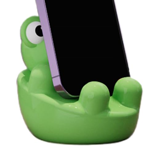 Telefonhalterung für Frosch, Schreibtisch-Dekoration mit Tier-Telefonhalterung, niedlicher Telefonhalter für den Schreibtisch, mit Tieren, für alle Mobiltelefone Telefonhalterung für Frosch, Schreibtisch-Dekoration mit Tier-Telefonhalterung, niedlicher Telefonhalter für den Schreibtisch, mit Tieren, für alle Mobiltelefone von Generic