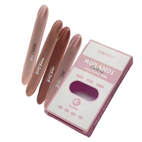 Textmarker mit Doppelspitze, niedliche Textmarker | Set mit 4 farbigen Marker-Stiften | Augenschutz-Marker, ästhetische glatte farbige Textmarker für Büros e Textmarker mit Doppelspitze, niedliche Textmarker | Set mit 4 farbigen Marker-Stiften | Augenschutz-Marker, ästhetische glatte farbige Textmarker für Büros e von Generic