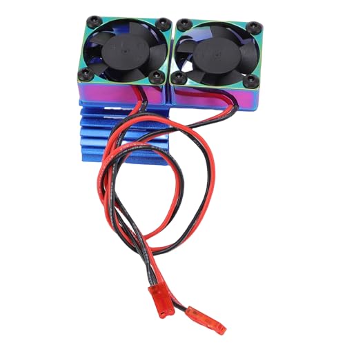 Thermalteam des RC -Motors, 36 Mm Farbenfrohe RC -Auto Doppelmotor Austausch des Kühlventilators für 380 540 550 3650 Motor für Temos (Blau bunt) von Generic