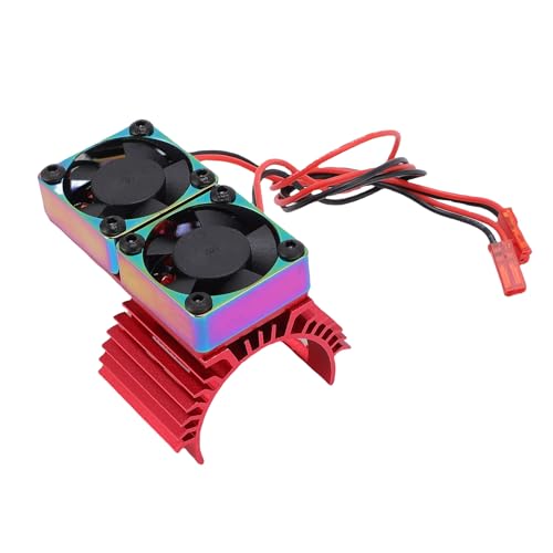 Thermalteam des RC -Motors, 36 Mm Farbenfrohe RC -Auto Doppelmotor Austausch des Kühlventilators für 380 540 550 3650 Motor für Temos (Rot farbenfroh) von Generic