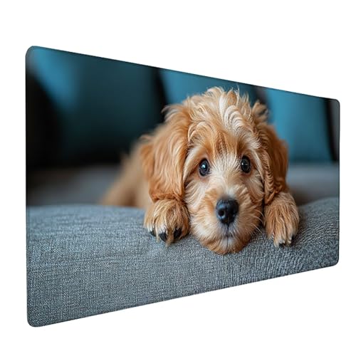 Tier Gaming Mauspad XXL 1600x800x3mm, Schreibtischunterlage Hund Mousepad Groß mit Vernähten Kanten, Rutschfester Gummibasis Mauspad Gaming XXXL Desk Mat, Mouse Pad Groß für Büro, PC, Zuhause R-6158 Tier Gaming Mauspad XXL 1600x800x3mm, Schreibtischunterlage Hund Mousepad Groß mit Vernähten Kanten, Rutschfester Gummibasis Mauspad Gaming XXXL Desk Mat, Mouse Pad Groß für Büro, PC, Zuhause R-6158 von Generic