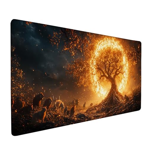 Tier Mauspad XXL 1600x800x3mm, Baum Mousepad Gaming, Schreibtischunterlage mit rutschfeste Gummibasis, Verbessert Präzision und Geschwindigkei Wasserdicht und Langlebig Desk Mat für Büro PC U-3112 Tier Mauspad XXL 1600x800x3mm, Baum Mousepad Gaming, Schreibtischunterlage mit rutschfeste Gummibasis, Verbessert Präzision und Geschwindigkei Wasserdicht und Langlebig Desk Mat für Büro PC U-3112 von Generic
