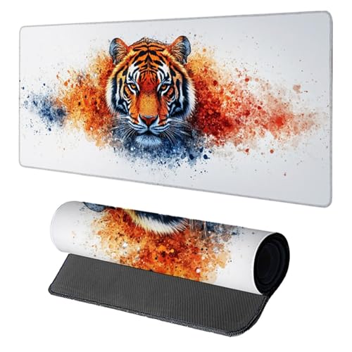Tiger Gaming Mauspad XXL, Schreibtischunterlage 1500x800x3mm, Wasserdicht und Langlebig Mauspad, Verbessert Präzision und Geschwindigkei Desk Mat, Gaming Zubehör, Mousepad für Büro PC, Orange I-9955 Tiger Gaming Mauspad XXL, Schreibtischunterlage 1500x800x3mm, Wasserdicht und Langlebig Mauspad, Verbessert Präzision und Geschwindigkei Desk Mat, Gaming Zubehör, Mousepad für Büro PC, Orange I-9955 von Generic