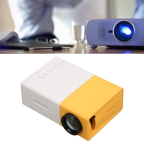Tragbarer -Filmprojektor HD 1080P HiFi 200 Lm, Kompakt und Tragbar, Multi-Port, Hohe Leistung, Stromversorgung für Reisen, Wandern, Camping mit USB, HD-Multimedia-Schnittstelle, von Generic