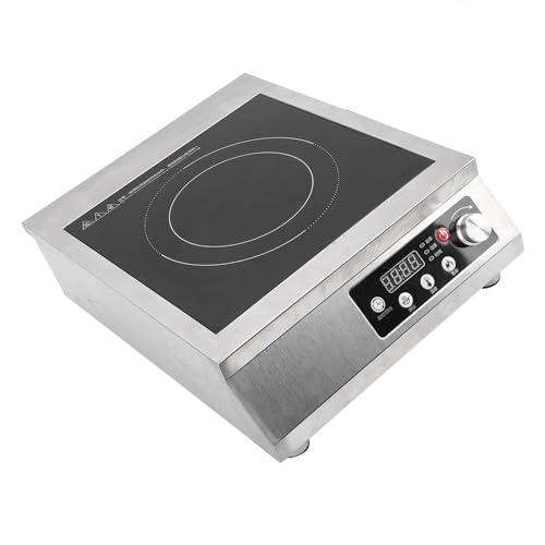 Tragbarer Induktionsherd, 3500 W, Hochtemperaturbeständiger, Leichter Induktionsherdbrenner für die Küche (EU-Stecker 220 V) von Generic