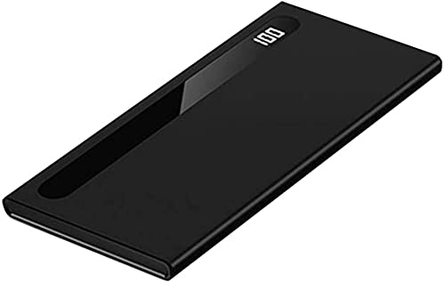 Tragbares Powerbank-Ladegerät, 100.000 mAh, externer Akku mit hoher Kapazität, tragbares, leistungsstarkes externes LED-Display mit ultrahoher Kapazität und USB-Anschluss (3 Stück), Schwarz, von Generic