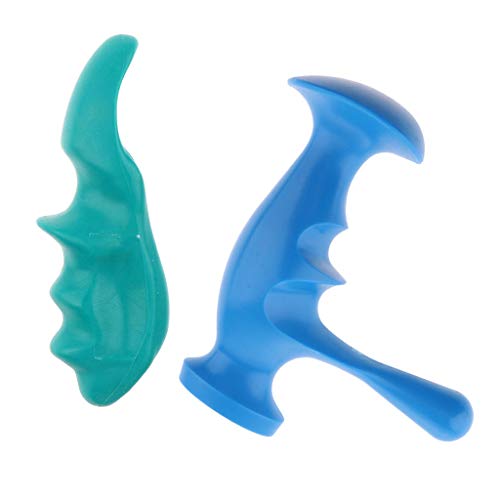 Trigger Point Selbstmassagegerät für den Körper, Daumenschoner, Massagegerät, Blau + Weiß von Generic