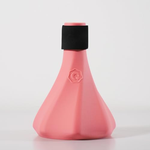 Trompeten-Übungsdämpfer - Leichter QooMute mit 3-in-1-Kapselsystem (Schalldämpfer, Blasen, Ton) - Messing-Design (Flamingo - Rosa) von Generic