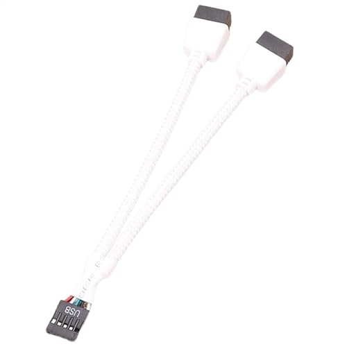 USB 2.0-Header-Splitterkabel - Header-Motherboard-Splitterkabel, Verbindungswerkzeug Aus Kupfermaterial Für Internetcafés | Privathäuser, Büros Und Schulen Abgeschirmtes Kabelnetzwerk von Generic