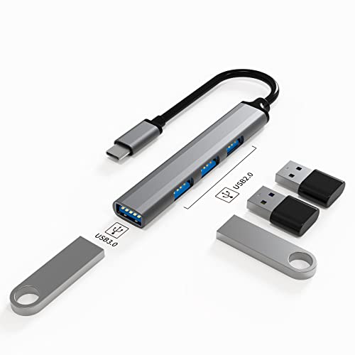 USB-C Typ C auf USB 3.0 4 Port Hub Splitter für PC Mac Handy MacBook Pro iPad von Generic