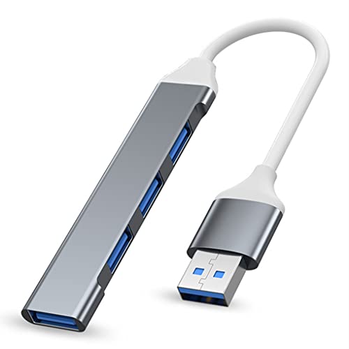 USB C auf USB 3.0 Hub Adapter 4 Ports Type-C auf USB 3.0 Adapter Multiport, USB C auf USB Hub 2.0 für Mac PC Laptop Windows (Grau-USB) von Generic