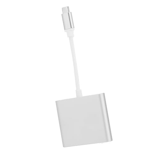 USB C -zu -HD Adapter, Aluminiumlegierung mit Stabilem Kompaktem Stabilem Multi Fat Adapter für Tabletten für Tablets Tabletten (Silver) von Generic