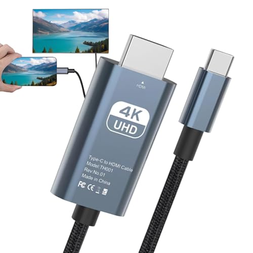 USB C zu HDTV -Adapter, Typ C zu HDTV -Konverter | 4K60Hz Digital HDTV -Adapter,Projector Connector, Handykonverterkabel, TV -Vorräte für den Telefonmonitor USB C zu HDTV -Adapter, Typ C zu HDTV -Konverter | 4K60Hz Digital HDTV -Adapter,Projector Connector, Handykonverterkabel, TV -Vorräte für den Telefonmonitor von Generic