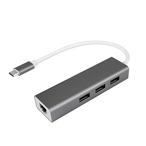 USB-C-zu-LAN-Adapter USB 3.1 Typ-C 3-Port-Hub-Kabelnetzwerkadapter Whp064 von Generic