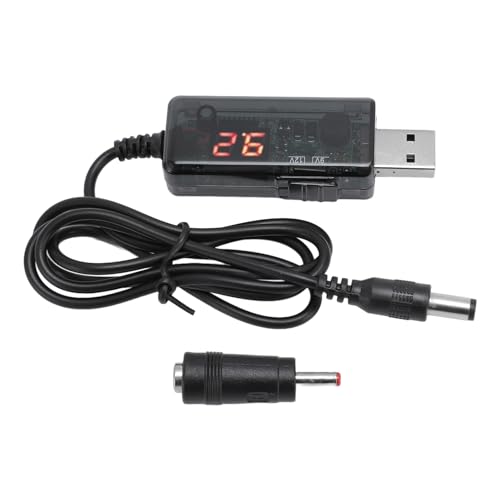 USB-Powerbank-Boosterkabel, Tragbares Sicheres Powerbank-Routerkabel 9V 12V Mehrfachschutz für Optisches Modem von Generic
