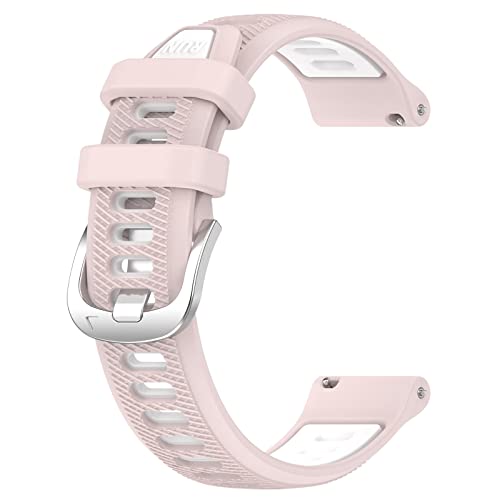 Uhrenarmband Kompatibel mit Garmin Forerunner 265 s【18mm】, Silikon Kautschuk Uhrenarmband Damen Herren Ersatzarmband Armband Smartwatch Uhren Zubehör (One Size) von Generic