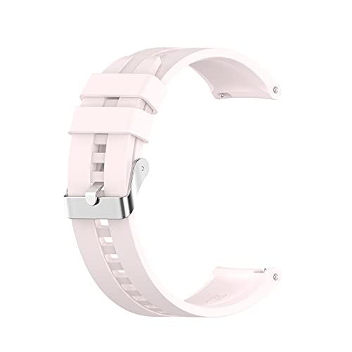 Uhrenarmband Kompatibel mit Huawei XiaoMi Amazfit GTR 2e /GTR 2/GT【22mm】, Silikon Kautschuk Uhrenarmband Damen Herren Ersatzarmband Armband Smartwatch Uhren Zubehör (Beige, One Size) von Generic