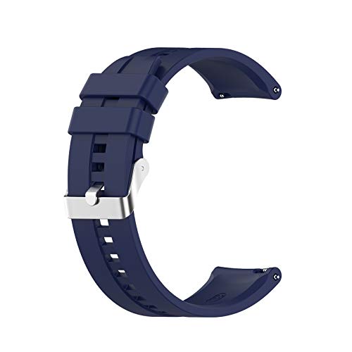 Uhrenarmband Kompatibel mit Huawei XiaoMi Amazfit GTR 2e /GTR 2/GT【22mm】, Silikon Kautschuk Uhrenarmband Damen Herren Ersatzarmband Armband Smartwatch Uhren Zubehör (Blue, One Size) von Generic