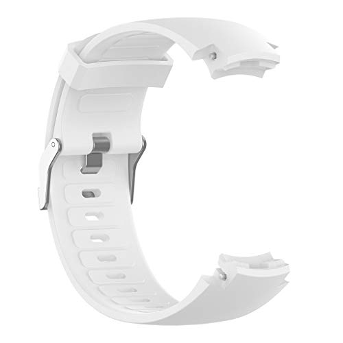 Uhrenarmband Kompatibel mit Huawei Xiaomi Amazfit Verge, Silikon Kautschuk Uhrenarmband Damen Herren Ersatzarmband Armband Smartwatch Uhren Zubehör (White, One Size) von Generic