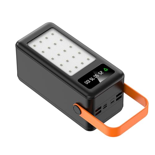 Ultraschnell aufladbare Powerbank mit großer Kapazität von 120.000 mAh Milliampere, tragbare Mobile Stromversorgung,Black-100000mAh von Generic