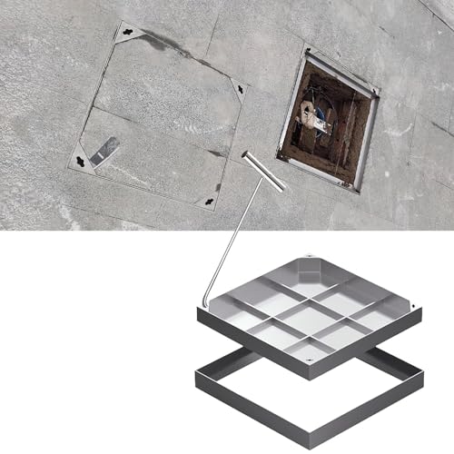 Unsichtbarer Schachtdeckel aus Edelstahl 304, strapazierfähiger 12 16 20 24 28 32 36 40 44 Zoll Schachtdeckel for Wohn- und Gewerbezwecke, versenkter Deckel for Klärgruben in Einfahrten(15.7x27.5in (4 Unsichtbarer Schachtdeckel aus Edelstahl 304, strapazierfähiger 12 16 20 24 28 32 36 40 44 Zoll Schachtdeckel for Wohn- und Gewerbezwecke, versenkter Deckel for Klärgruben in Einfahrten(15.7x27.5in (4 von Generic