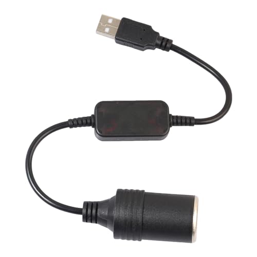 Verbindungskabel USB-Adapter | Automobilelektronik-Netzteil | USB-Netzteil für Auto, 5 V auf 12 V Konverter-Verlängerungskabel, Adapter-Stromkabel für Dashcam, GPS, Auto von Generic