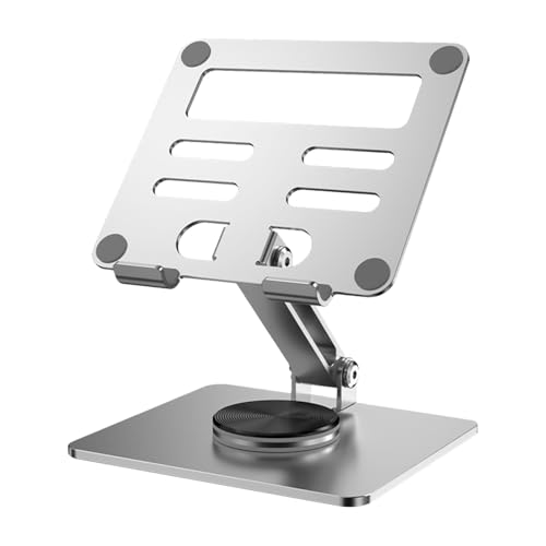 Verstellbarer Desktop-Tablet-Ständer | Dockingstationshalterung für den Schreibtisch | Tablet-Halterung mit drehbarer Basis, 360 Grad drehbarer Desktop-Ständer für Büro, Zuhause, Reisen von Generic