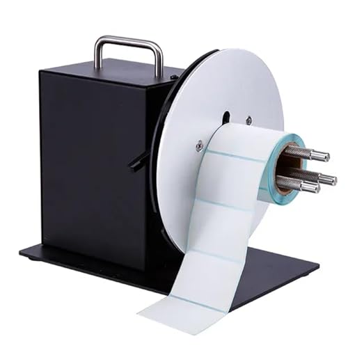 Verstellbarer Hochgeschwindigkeits-Etikettenaufwickler, 2,5–7,6 cm (1 - 3 Zoll), mit 185 mm Schallwanddurchmesser, mühelose Synchronisation mit dem Drucker, ideal für 25-76 mm Papierkern, spart Zeit von Generic