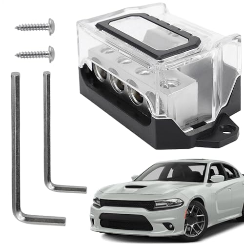 Verteilerblock, Verteilerblock 12 V – Anschlussblöcke für Verteiler, 12 V, mit Schlüssel, Stereo-Verstärker, Klemmen und Enden der Batterie, Terminal des Erdkreises Verteilerblock, Verteilerblock 12 V – Anschlussblöcke für Verteiler, 12 V, mit Schlüssel, Stereo-Verstärker, Klemmen und Enden der Batterie, Terminal des Erdkreises von Generic