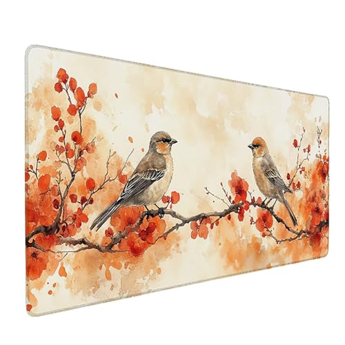 Vogel Mauspad XXL 1000x500x3mm, Blume Mousepad Gaming, Schreibtischunterlage mit rutschfeste Gummibasis, Verbessert Präzision und Geschwindigkei Wasserdicht und Langlebig Desk Mat für Büro PC W-3901 Vogel Mauspad XXL 1000x500x3mm, Blume Mousepad Gaming, Schreibtischunterlage mit rutschfeste Gummibasis, Verbessert Präzision und Geschwindigkei Wasserdicht und Langlebig Desk Mat für Büro PC W-3901 von Generic