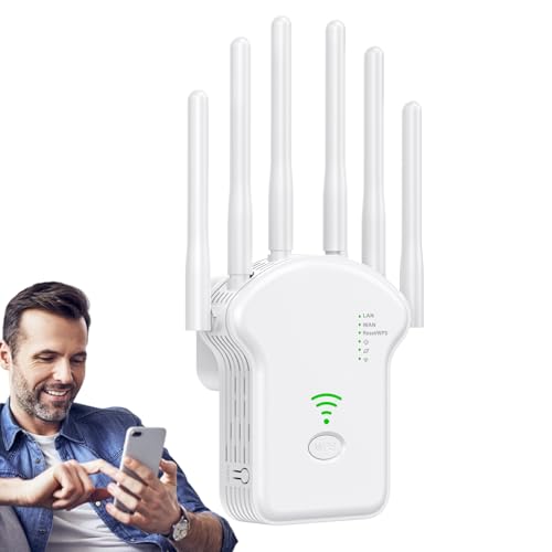 WLAN Signal Verstärker - Wireless Internet Repeater - Tragbarer WLAN Verstärker Mit 1200Mbps Dualband Für Draußen Arbeitsplatz Keller Nutzung WLAN Signal Verstärker - Wireless Internet Repeater - Tragbarer WLAN Verstärker Mit 1200Mbps Dualband Für Draußen Arbeitsplatz Keller Nutzung von Generic