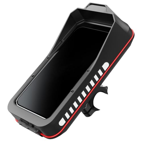 Wasserdichter Motorrad Handyhalter - Verstellbare Lenkermontage für Roller, Moped & Elektrofahrrad | Regenfester Smartphone-Clip mit Schnellfreigabe, Außenbox und zum Mitnehmen verstaut von Generic