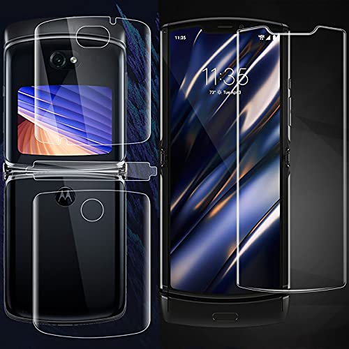 Weiche transparente Displayschutzfolie kompatibel mit Motorola Razr 5G Handy Hydrogel Flexible HD Schutzfolie von Generic