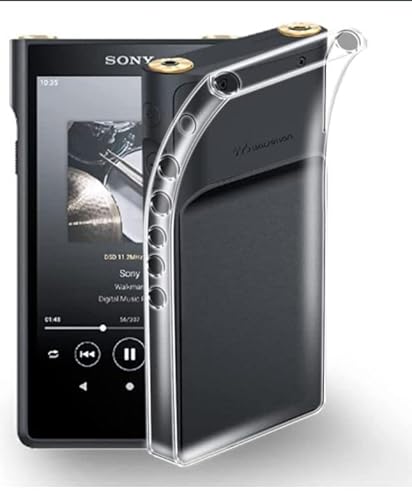 Weiche transparente TPU-Hülle kompatibel mit Sony Walkman NW-WM1ZM2 NW-WM1AM2, ultradünne TPU-Gel-Hülle für Sony Walkman NW-WM1ZM2 WM1AM2 (schwarz) von Generic