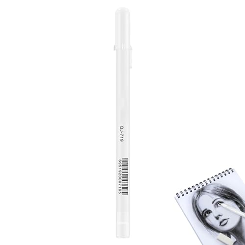 Weißer Farbmarker, weißer Farbstift für Kunst, Fineliner, weiße Geltinte, Marker, Marker auf Wasserbasis, feiner weißer Farbmarker mit feiner Spitze, bemalt von Generic